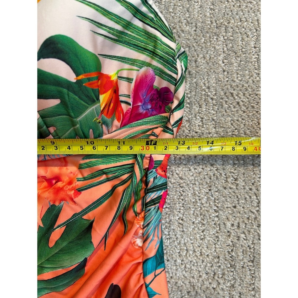 La Blanca Halter Tankini Top Tropical Floral Swimsuit Bird Paradise size 6 - Picture 4 of 4